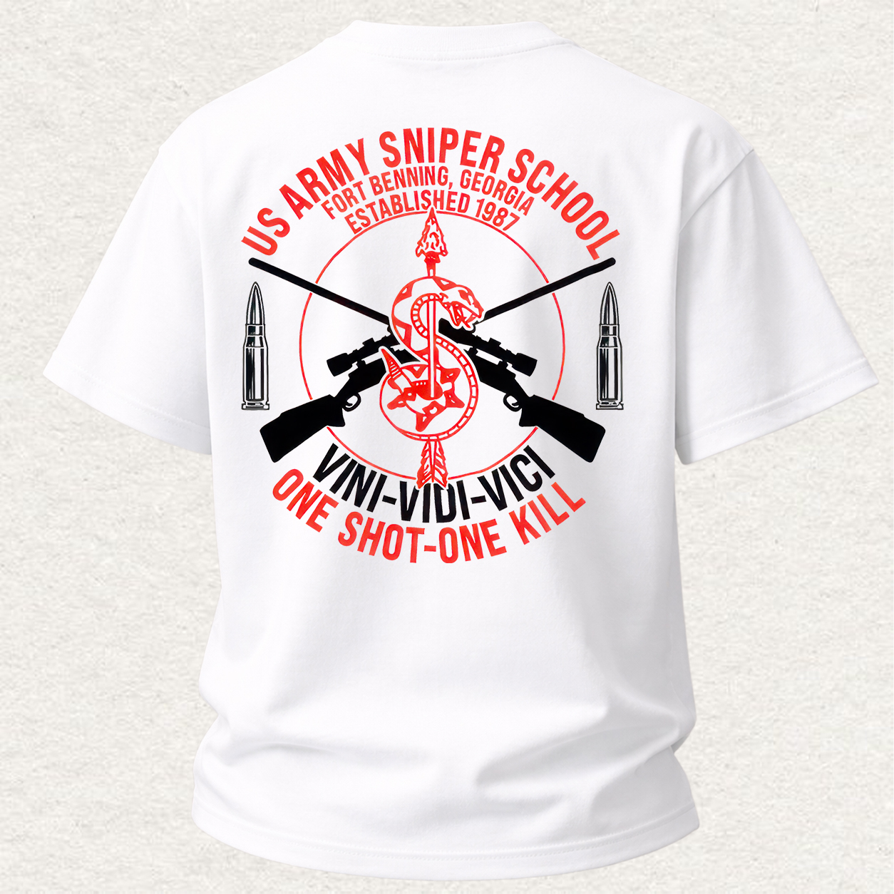 One Shot-One Kill Printed Men's T-Shirt