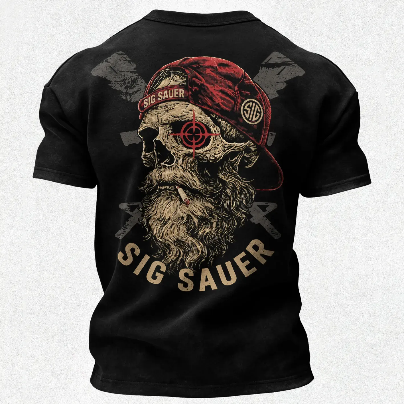 SIG Sauer Skull Printed Men's T-Shirt
