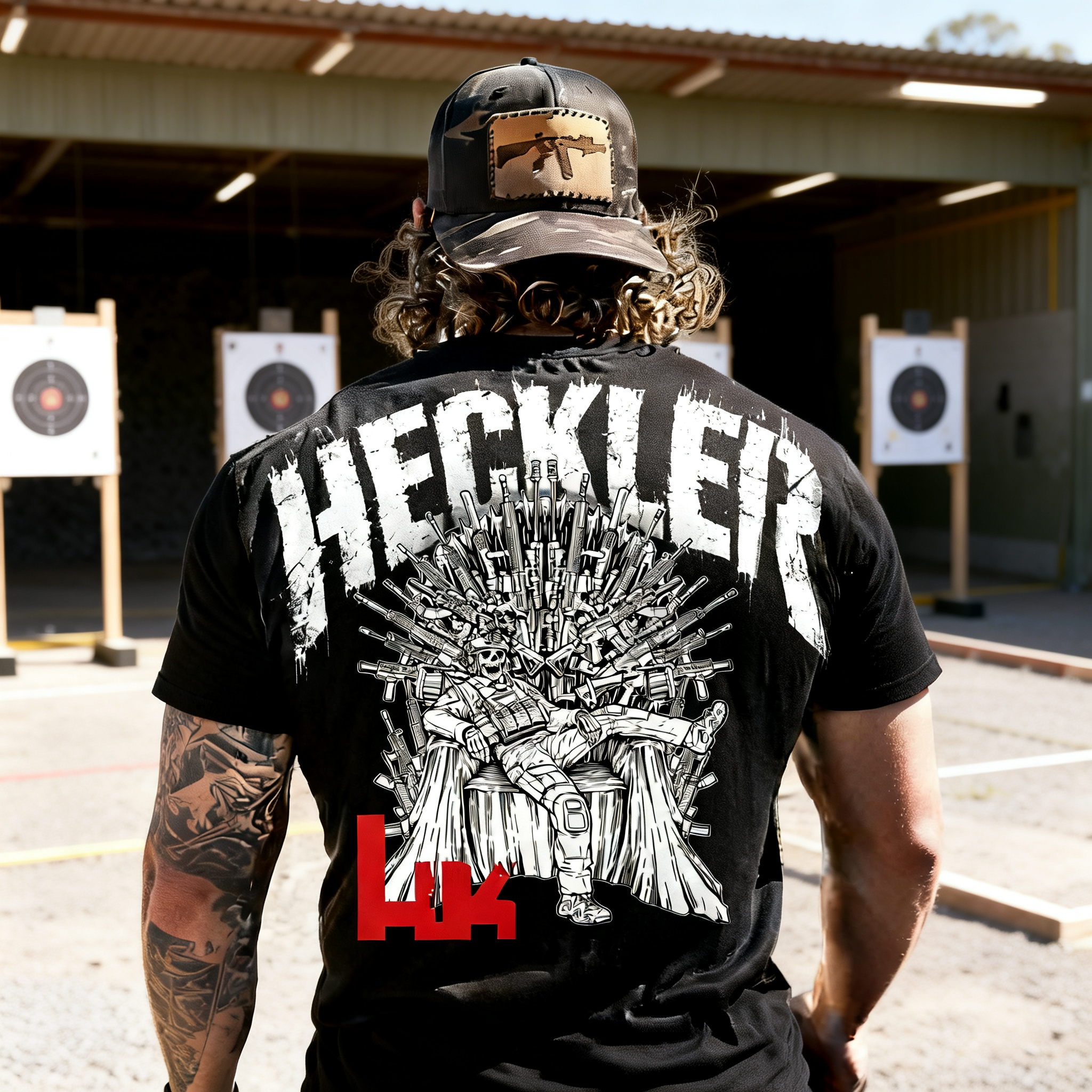 Throne of Guns Printed Men's T-Shirt