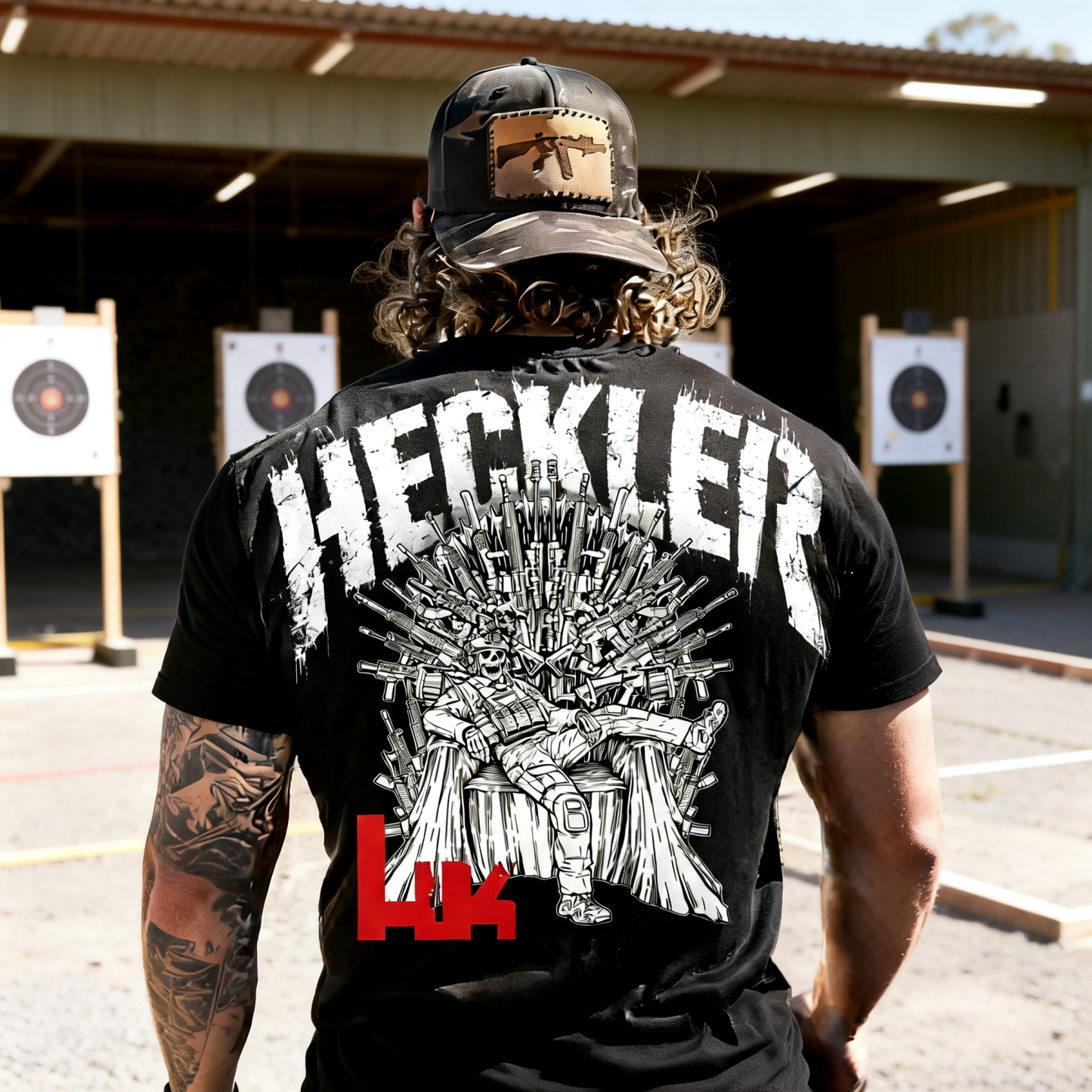 Throne of Guns Printed Men's T-Shirt