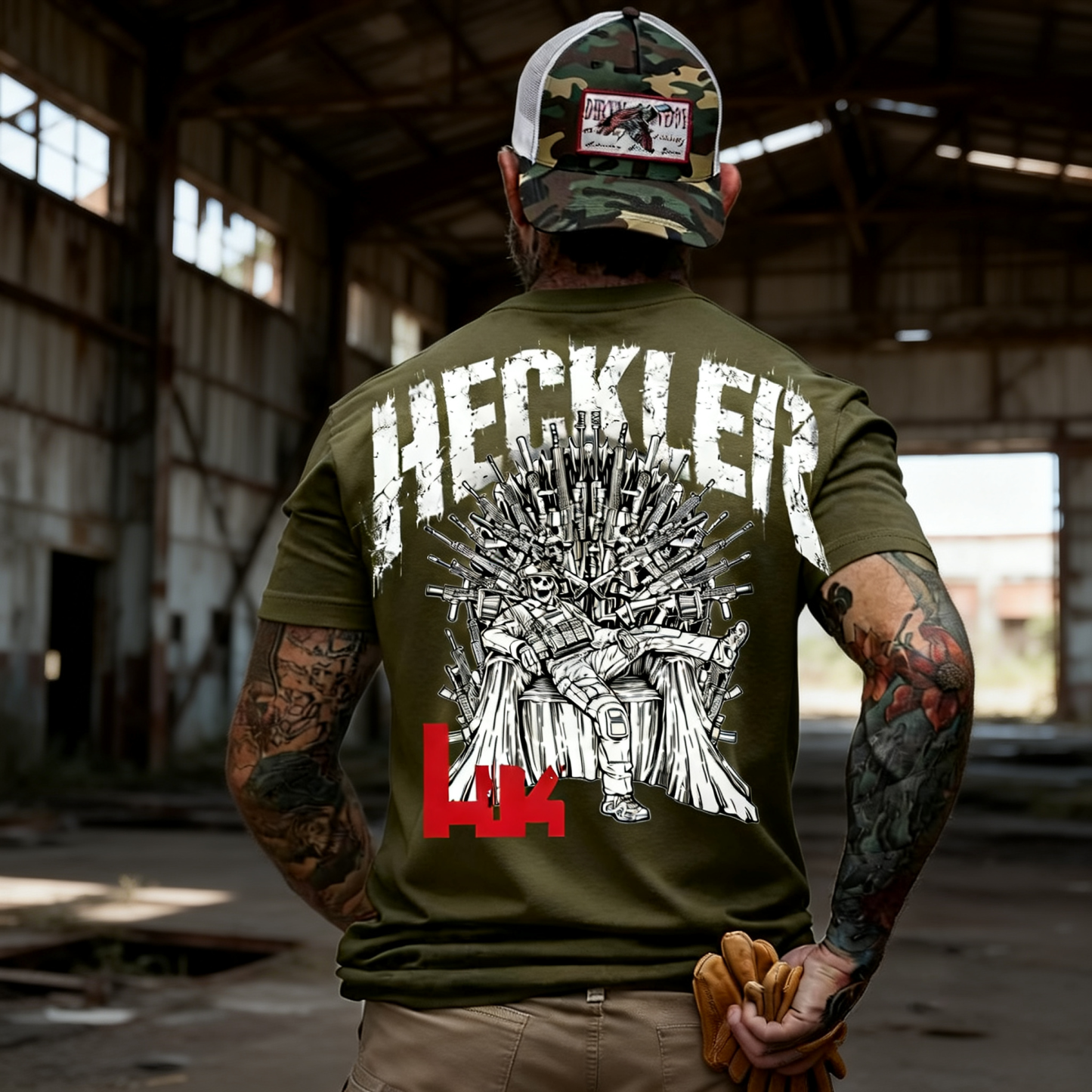 Throne of Guns Printed Men's T-Shirt