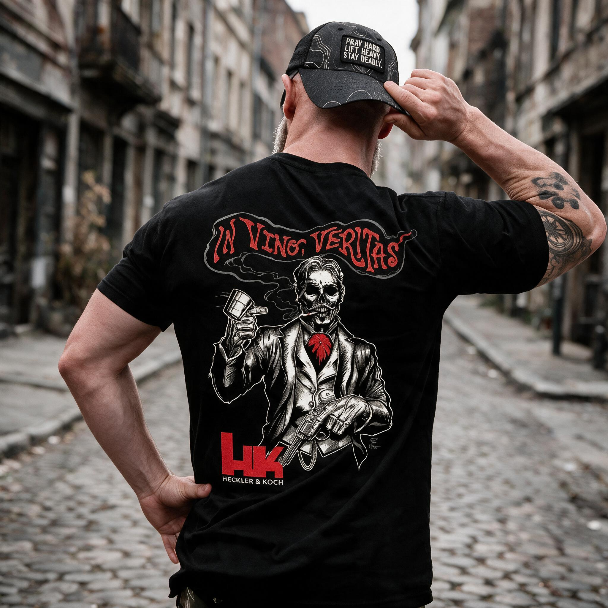 IN VINO VERITAS Printed Men's T-Shirt