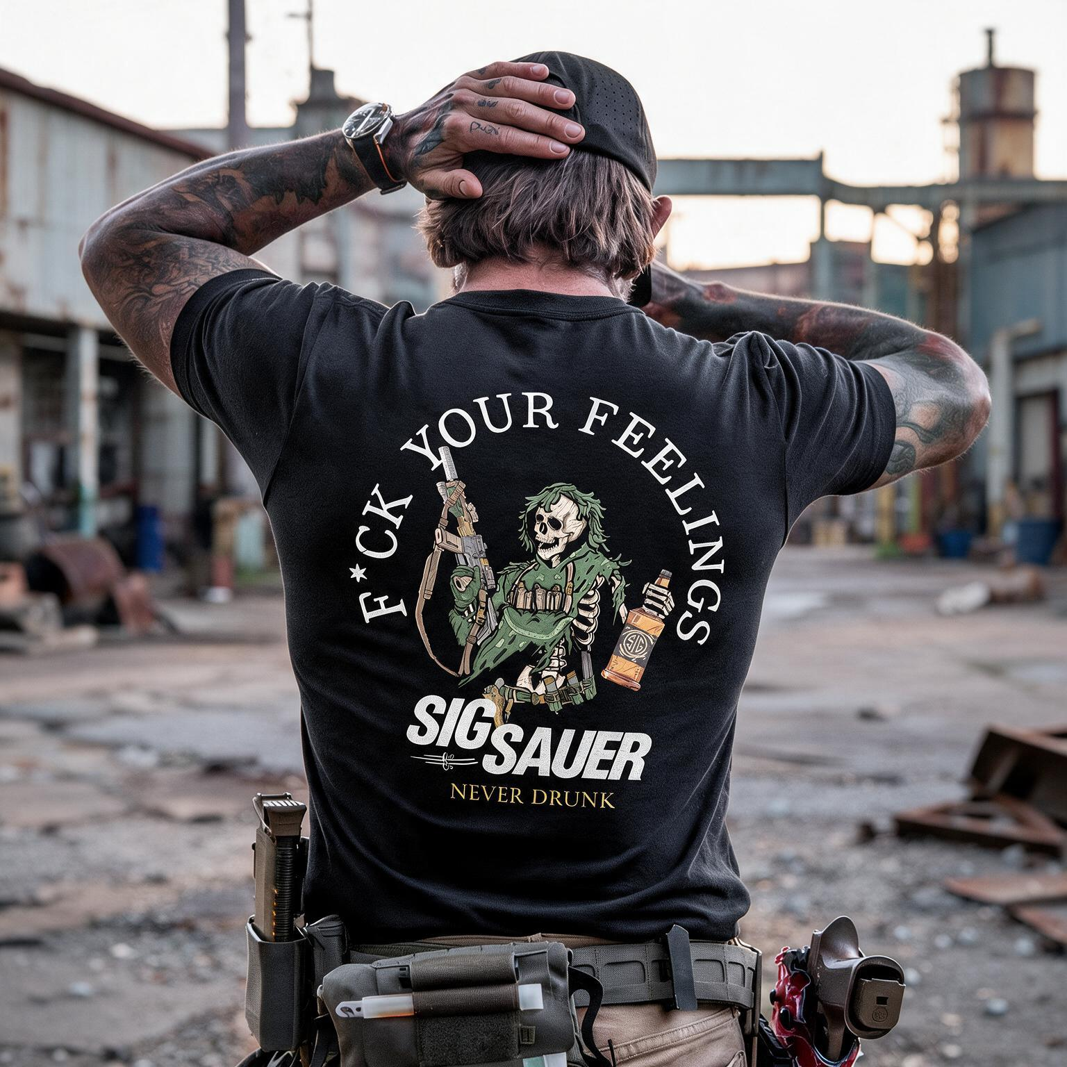Never Drunk Printed Men's T-Shirt