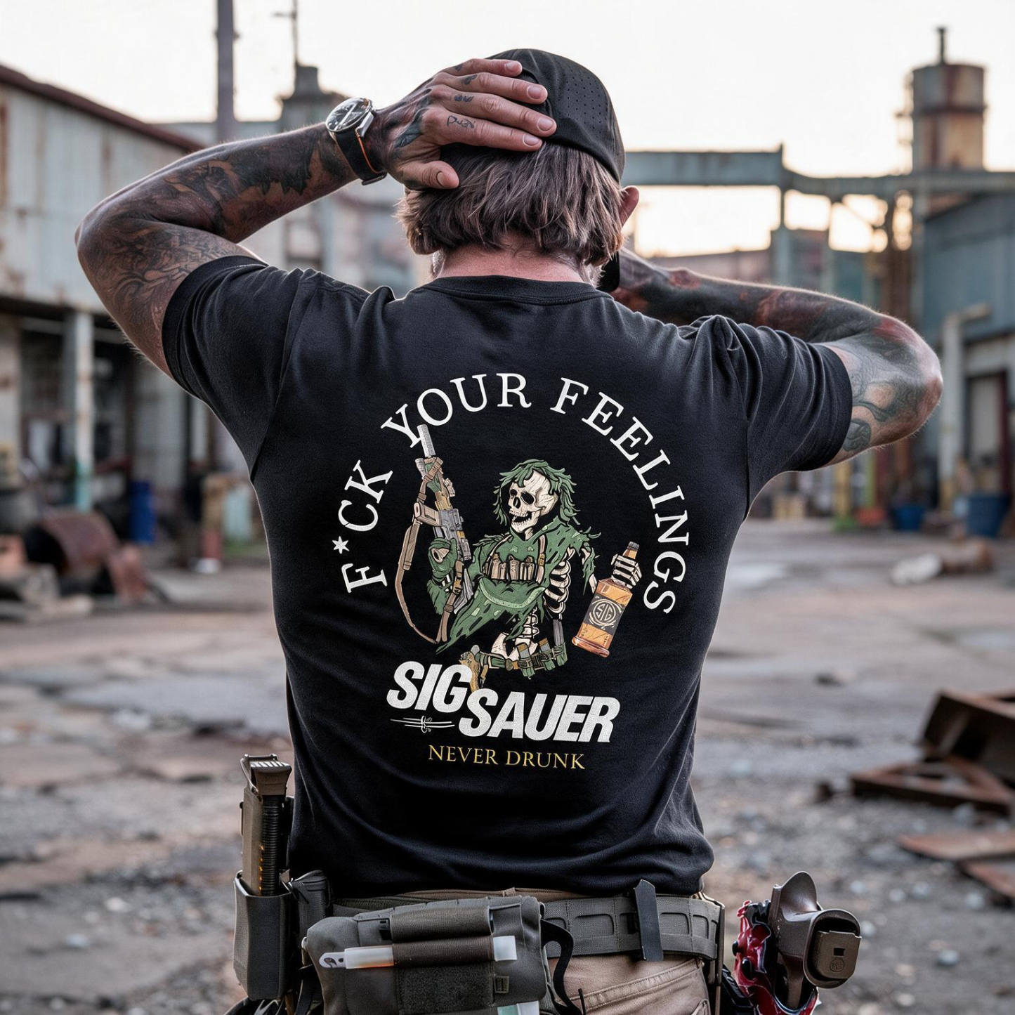 Never Drunk Printed Men's T-Shirt