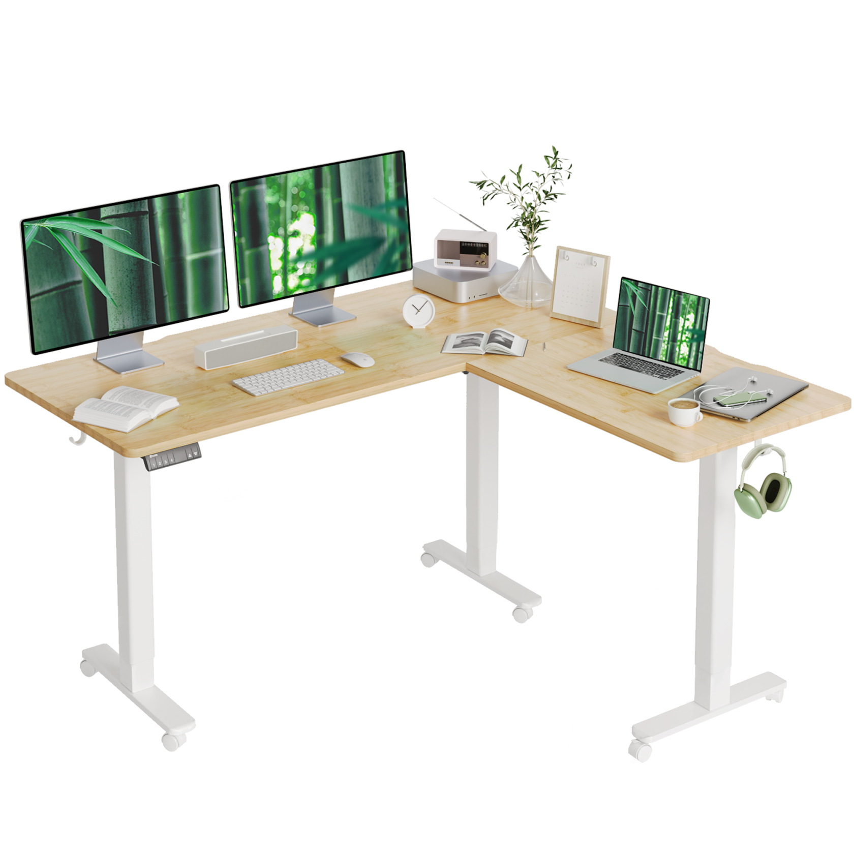 standing l shaped desk