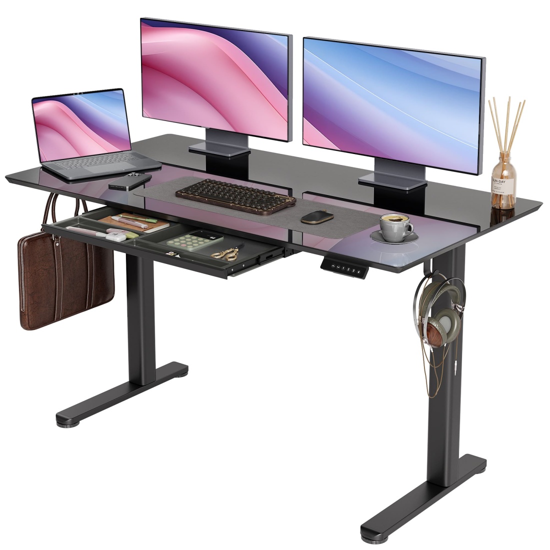 motor height adjustable electric standing desk