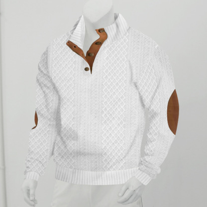 Men's  Long Sleeve Cashmere Sports Sweater