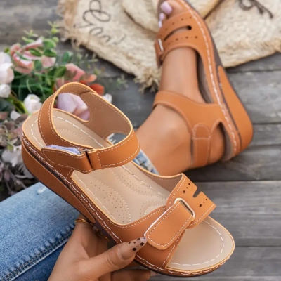 🔥Last Day Deal 70% OFF🔥 - Soft & Stylish Wedge Sandals for Effortless Comfort!