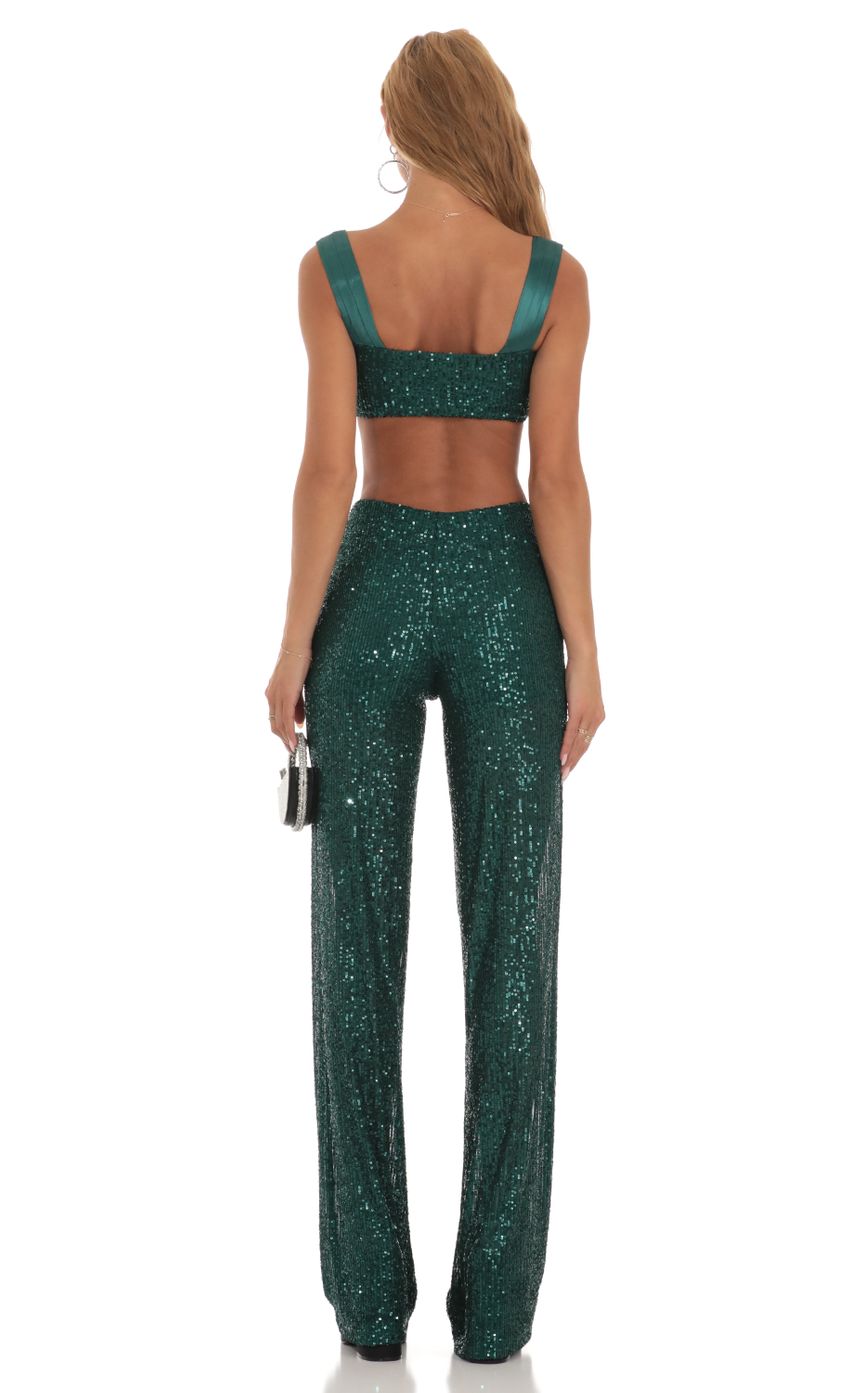 Sequin Two Piece Set in Green-Sunny Prom. All rights reserved.