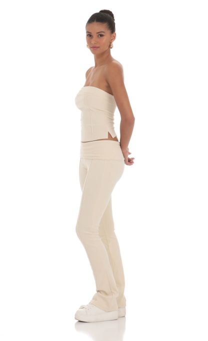 Velour Two Piece Set in Cream-Sunny Prom. All rights reserved.
