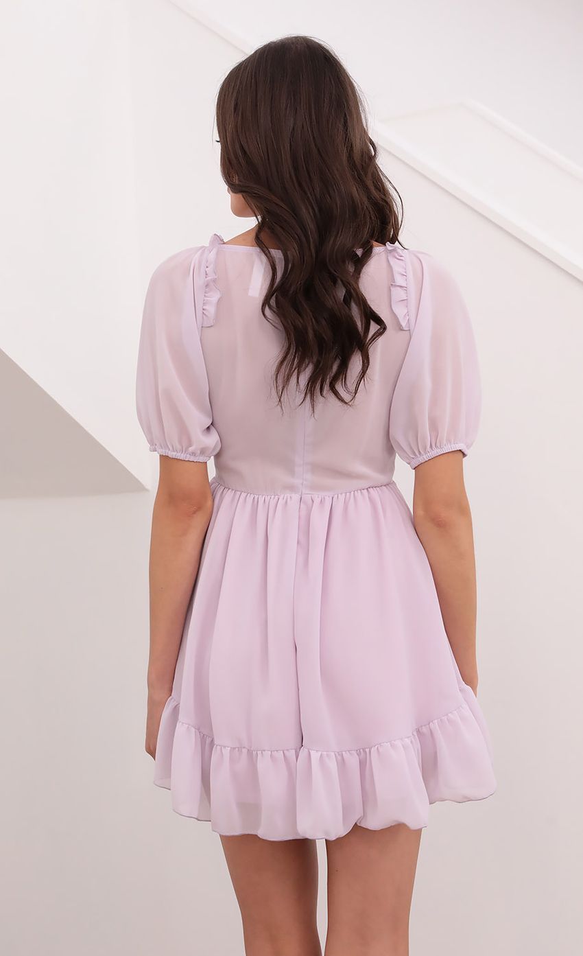 Samantha Keyhole Cutout Dress in Lilac-Sunny Prom. All rights reserved.