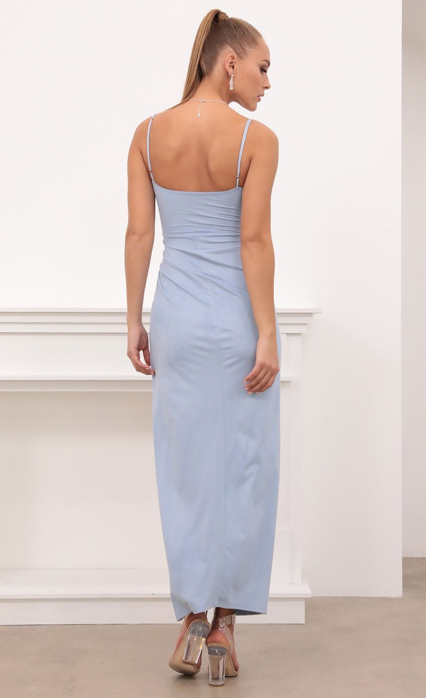 Suede Maxi in Light Blue-Sunny Prom. All rights reserved.