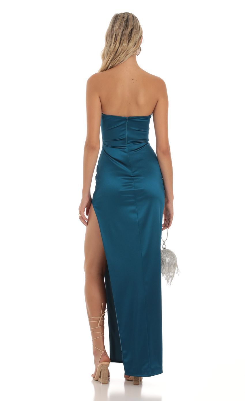 Strapless Maxi Dress in Blue-Sunny Prom. All rights reserved.