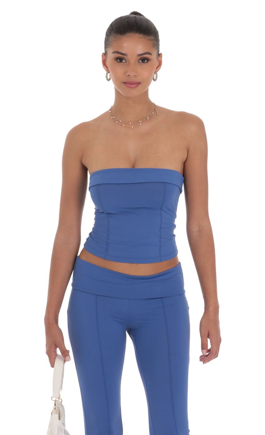 Strapless Two Piece Set in Navy-Sunny Prom. All rights reserved.