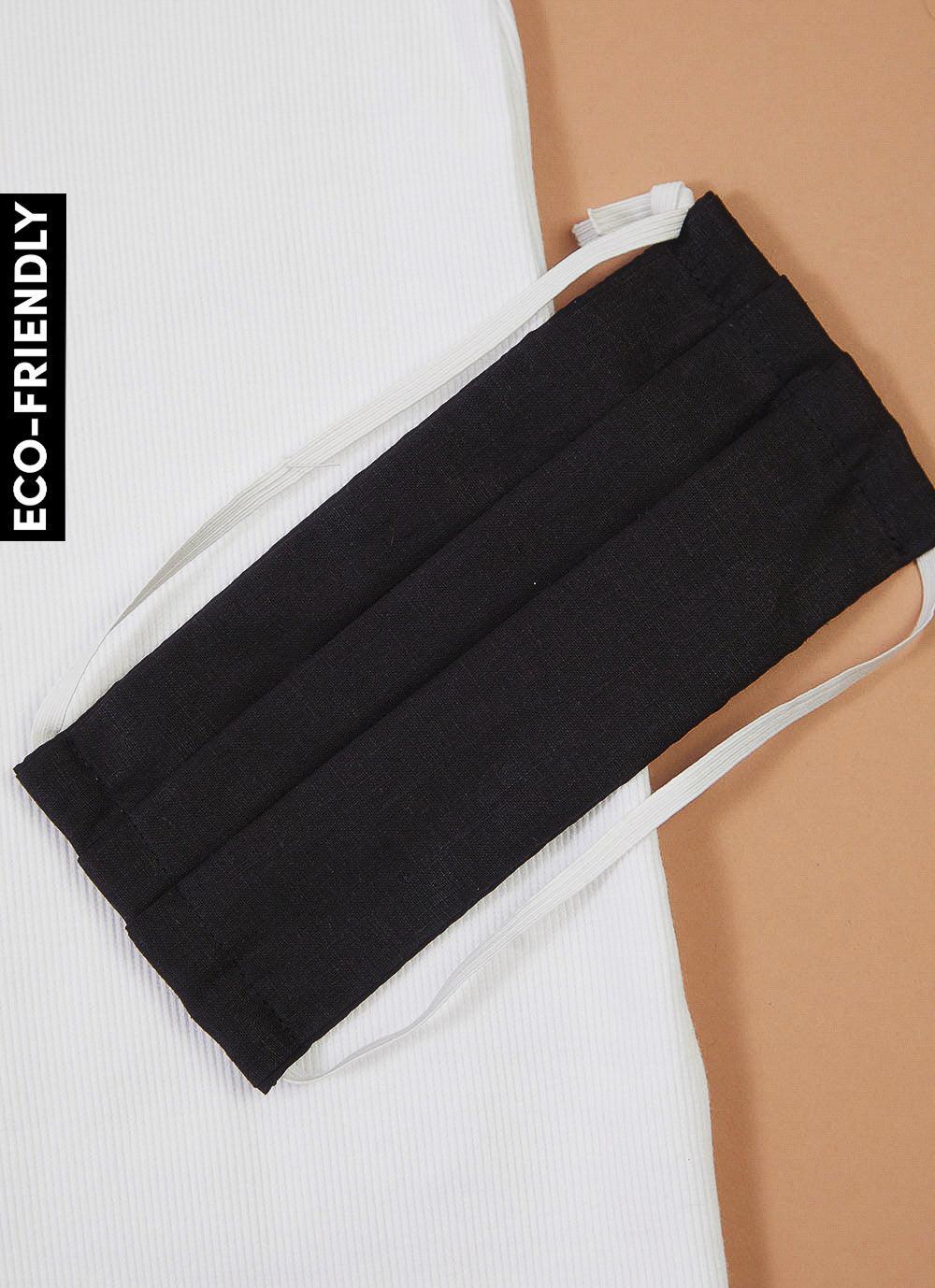 Eco-Friendly Hemp & Organic Cotton Face Mask - Black-Sunny Prom. All rights reserved.