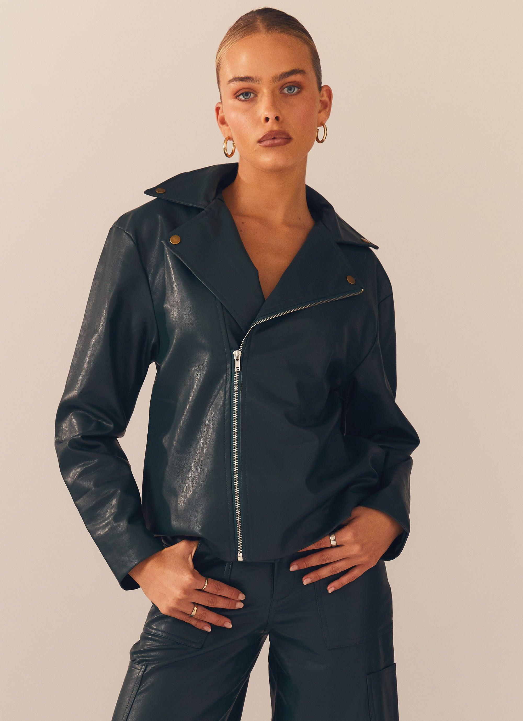 In My Natural Element PU Jacket - Dark Forest-Sunny Prom. All rights reserved.