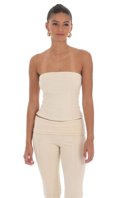 Velour Two Piece Set in Cream-Sunny Prom. All rights reserved.