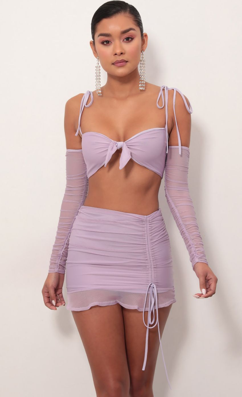 Two Piece Set in Lavender-Sunny Prom. All rights reserved.
