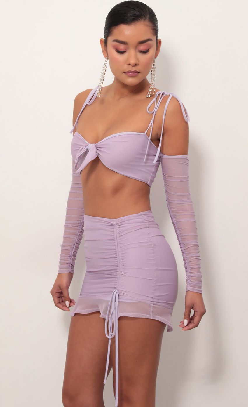 Two Piece Set in Lavender-Sunny Prom. All rights reserved.