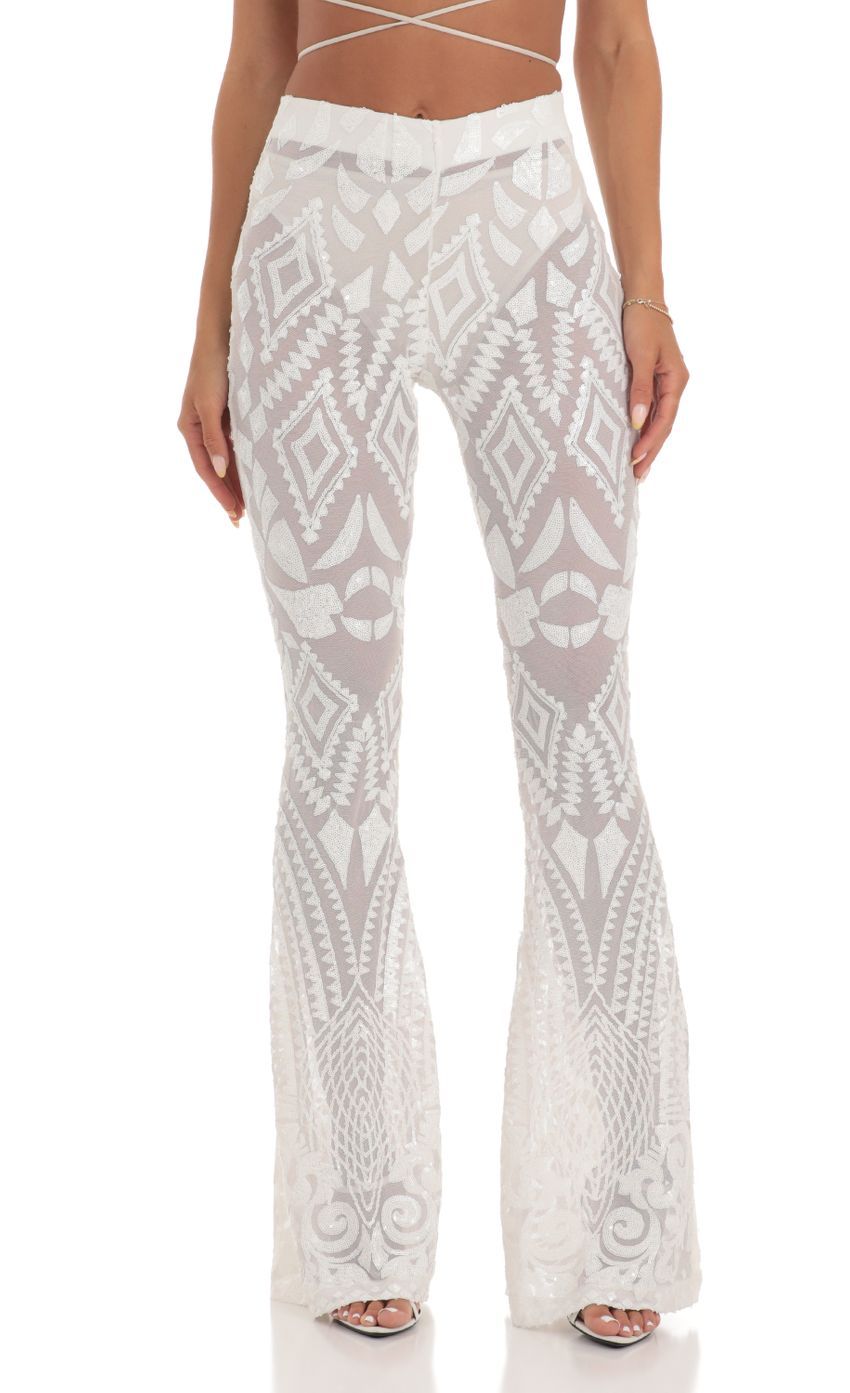 Sequin Three Piece Set in White-Sunny Prom. All rights reserved.