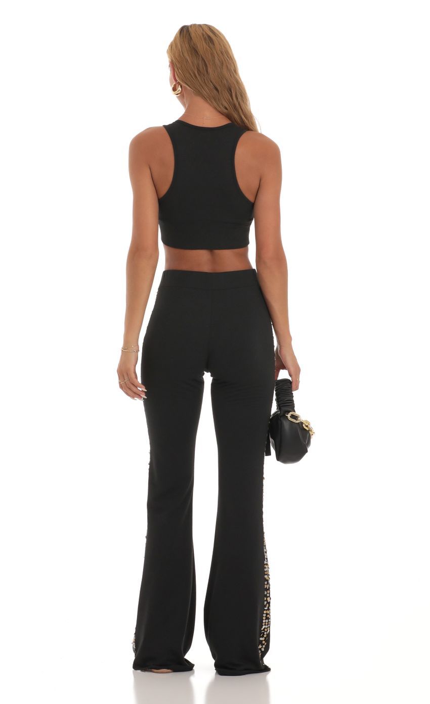 Sequin Two Piece Set in Black-Sunny Prom. All rights reserved.