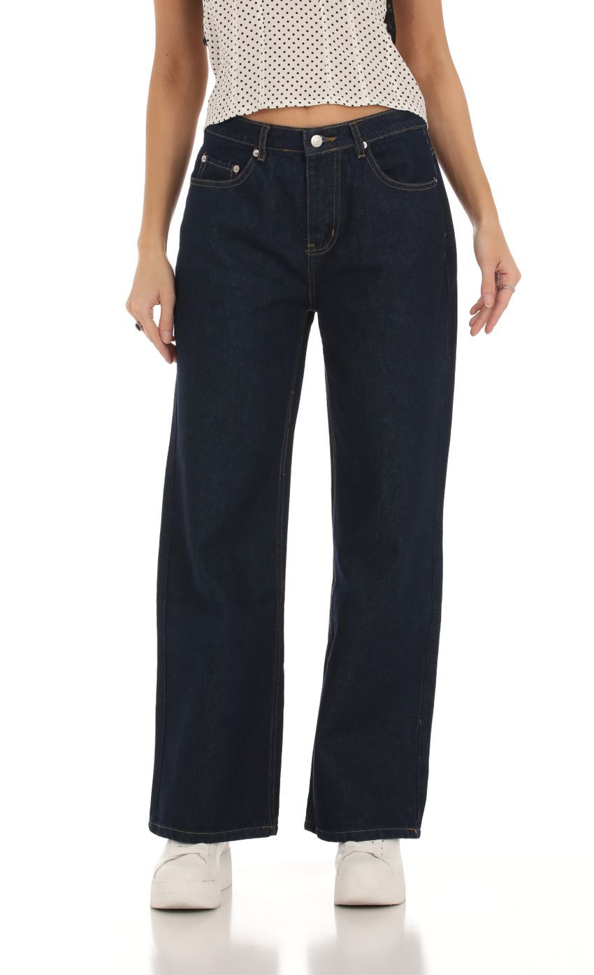 Wide Leg Jeans in Denim-Sunny Prom. All rights reserved.