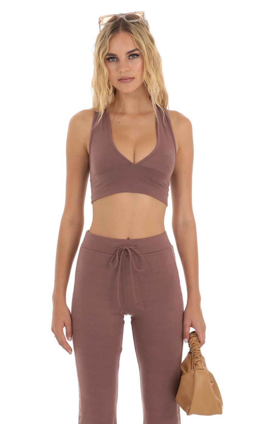 Sequin Two Piece Set in Brown-Sunny Prom. All rights reserved.