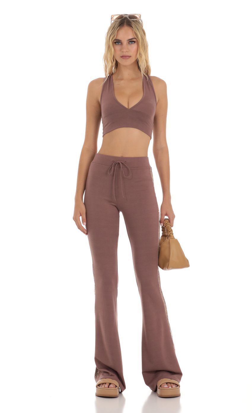 Sequin Two Piece Set in Brown-Sunny Prom. All rights reserved.