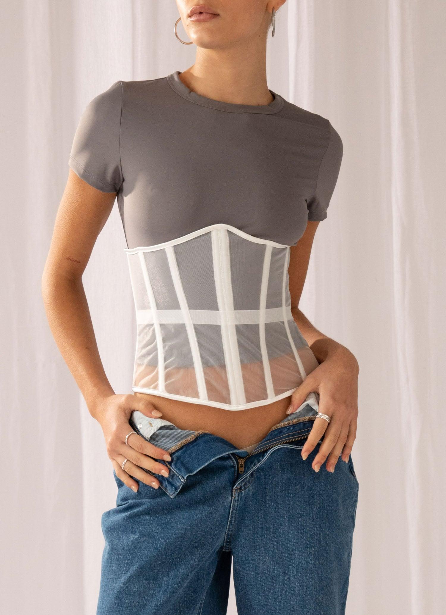 Higher Love bustier - White-Sunny Prom. All rights reserved.