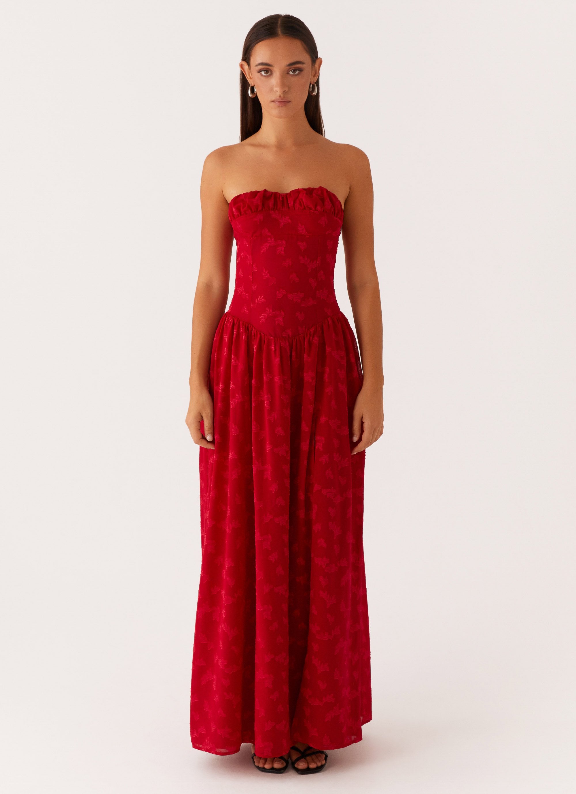Adira Maxi Dress - Red-Sunny Prom. All rights reserved.