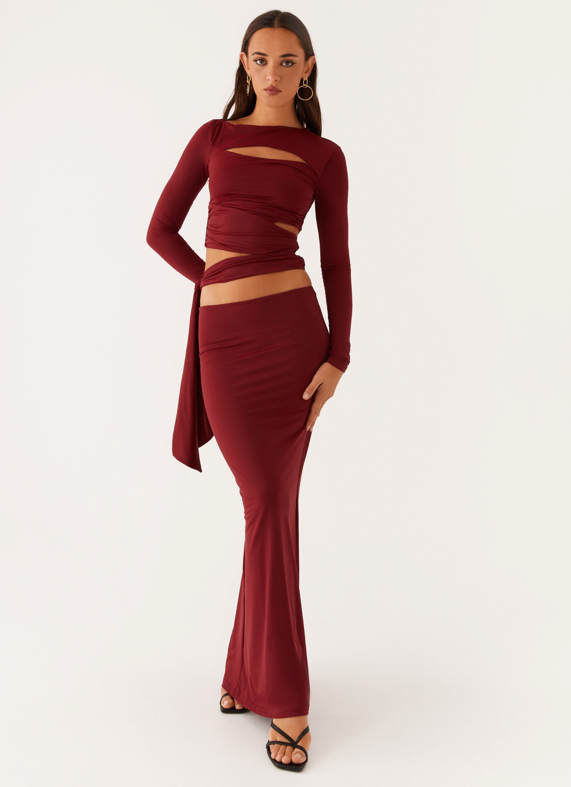 Alix Maxi Skirt - Mulberry-Sunny Prom. All rights reserved.