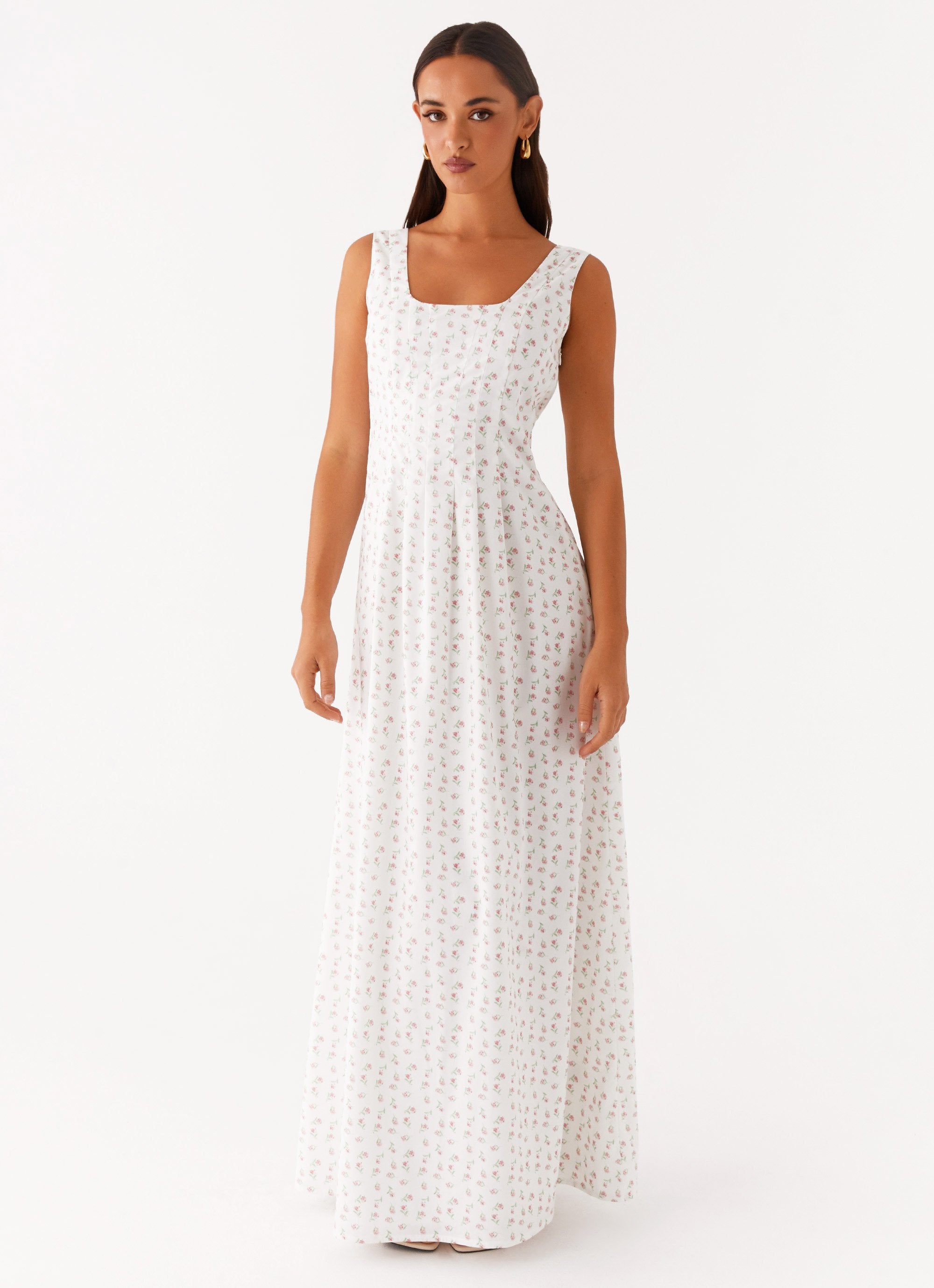All My Love Maxi Dress - White Floral-Sunny Prom. All rights reserved.