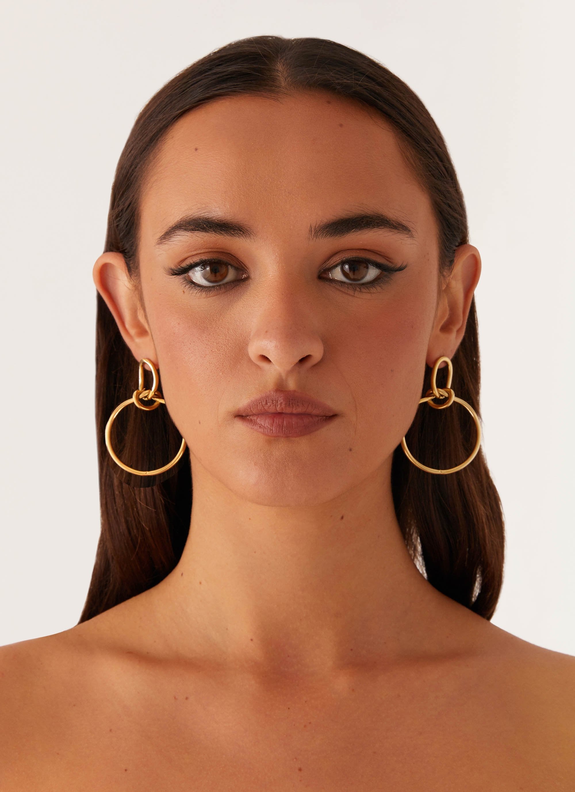 Andrea Earrings - Gold-Sunny Prom. All rights reserved.