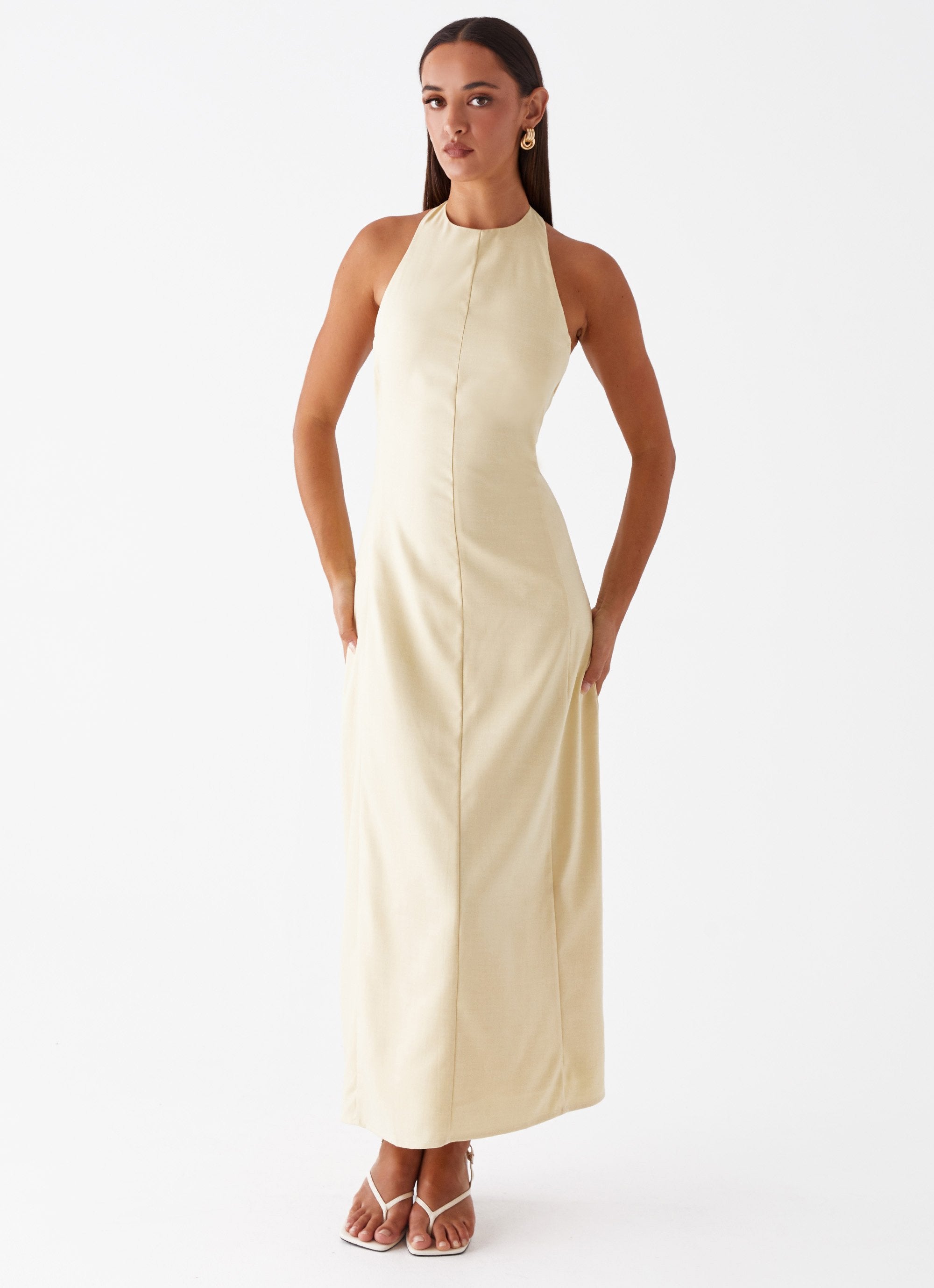 Anita Maxi Dress - Yellow-Sunny Prom. All rights reserved.