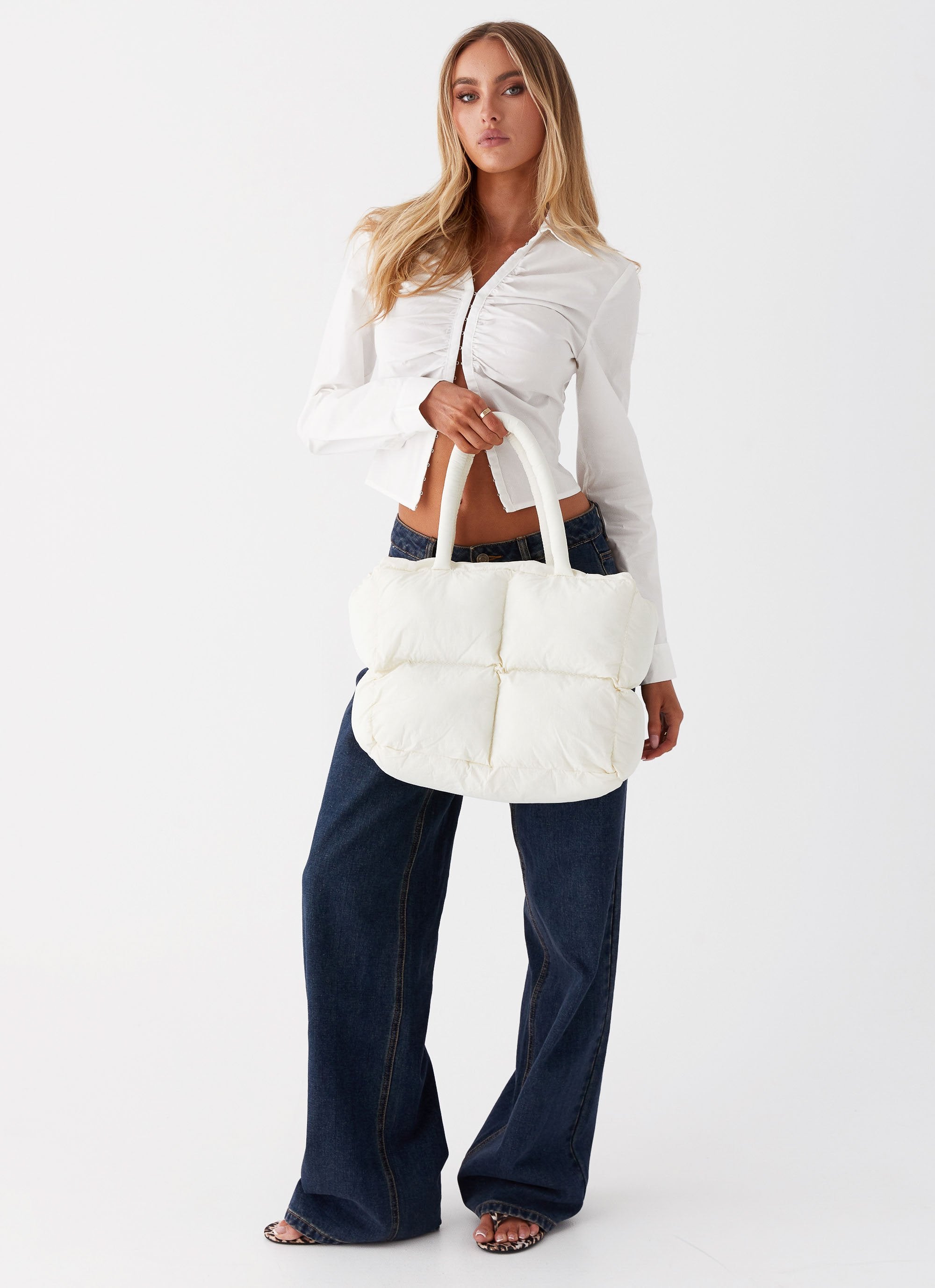 Annabelle Shoulder Bag - Ivory-Sunny Prom. All rights reserved.