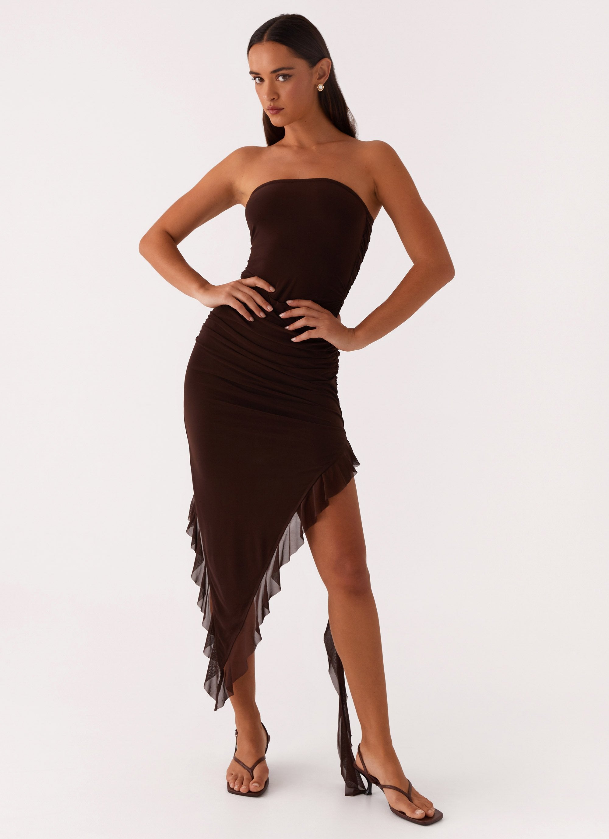 Aoife Midi Dress - Brown-Sunny Prom. All rights reserved.