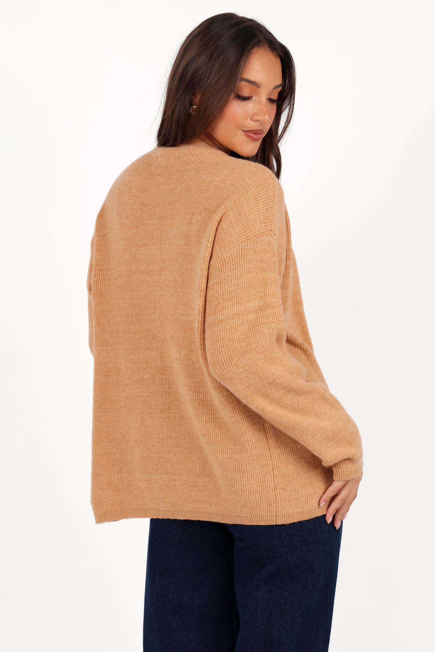 Astor Classic Button Up Cardigan - Caramel-Sunny Prom