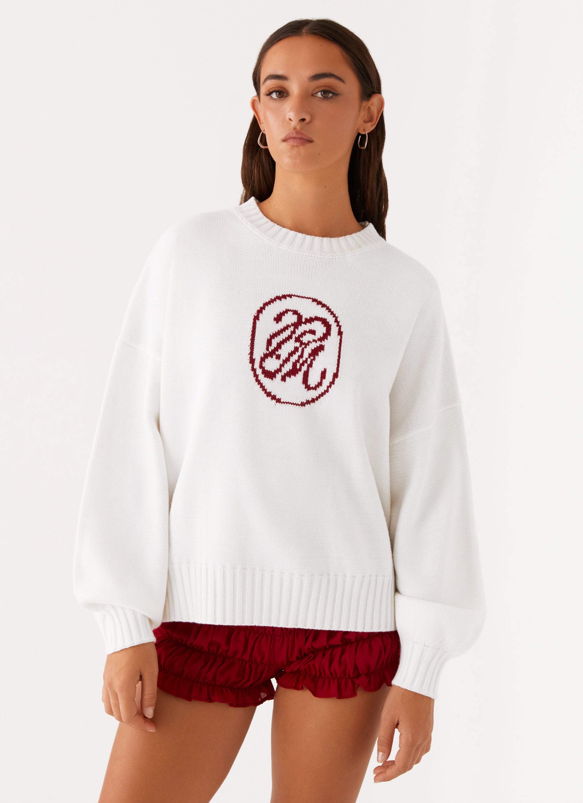 Autograph Oversized Sweater - Ivory-Sunny Prom. All rights reserved.