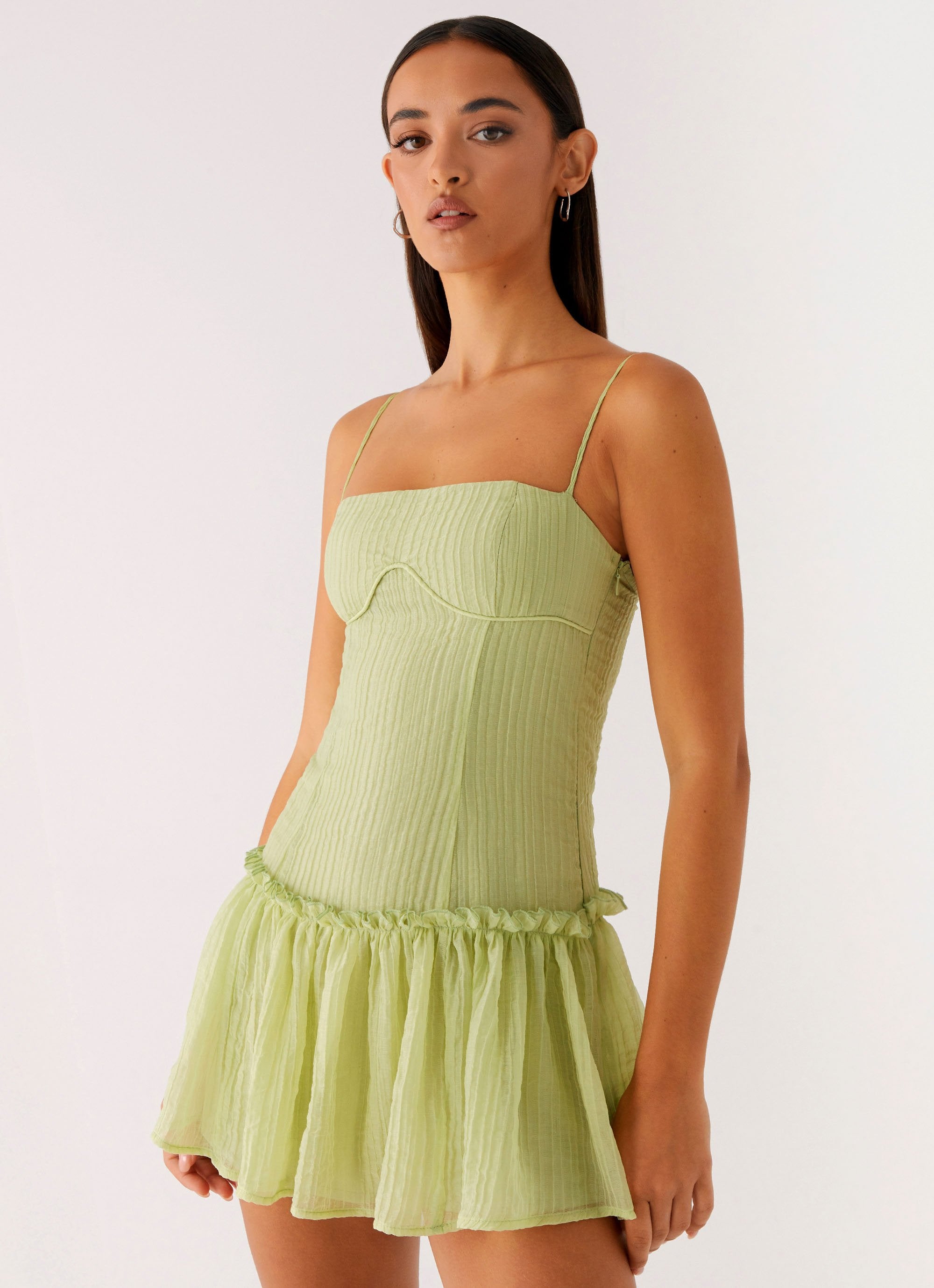 Bambini Mini Dress - Green-Sunny Prom. All rights reserved.