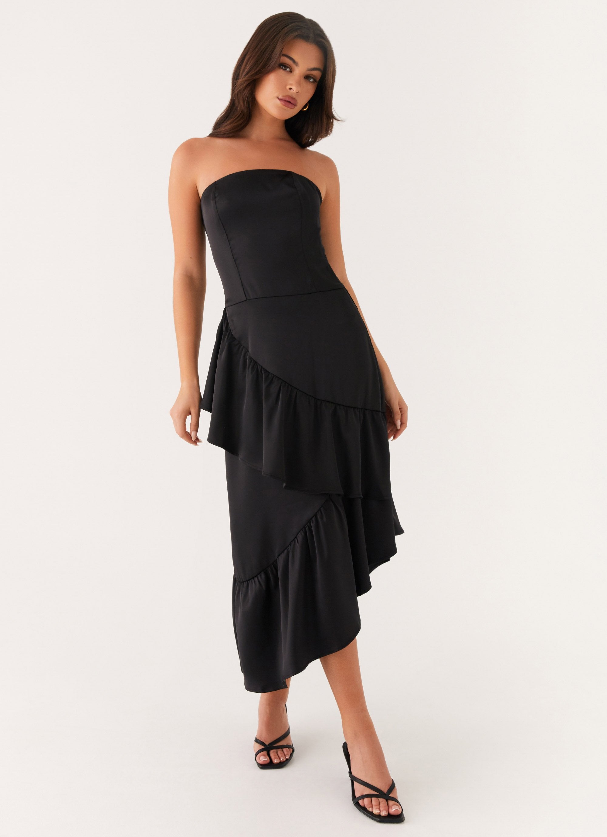 Beatrice Midi Dress - Black-Sunny Prom. All rights reserved.