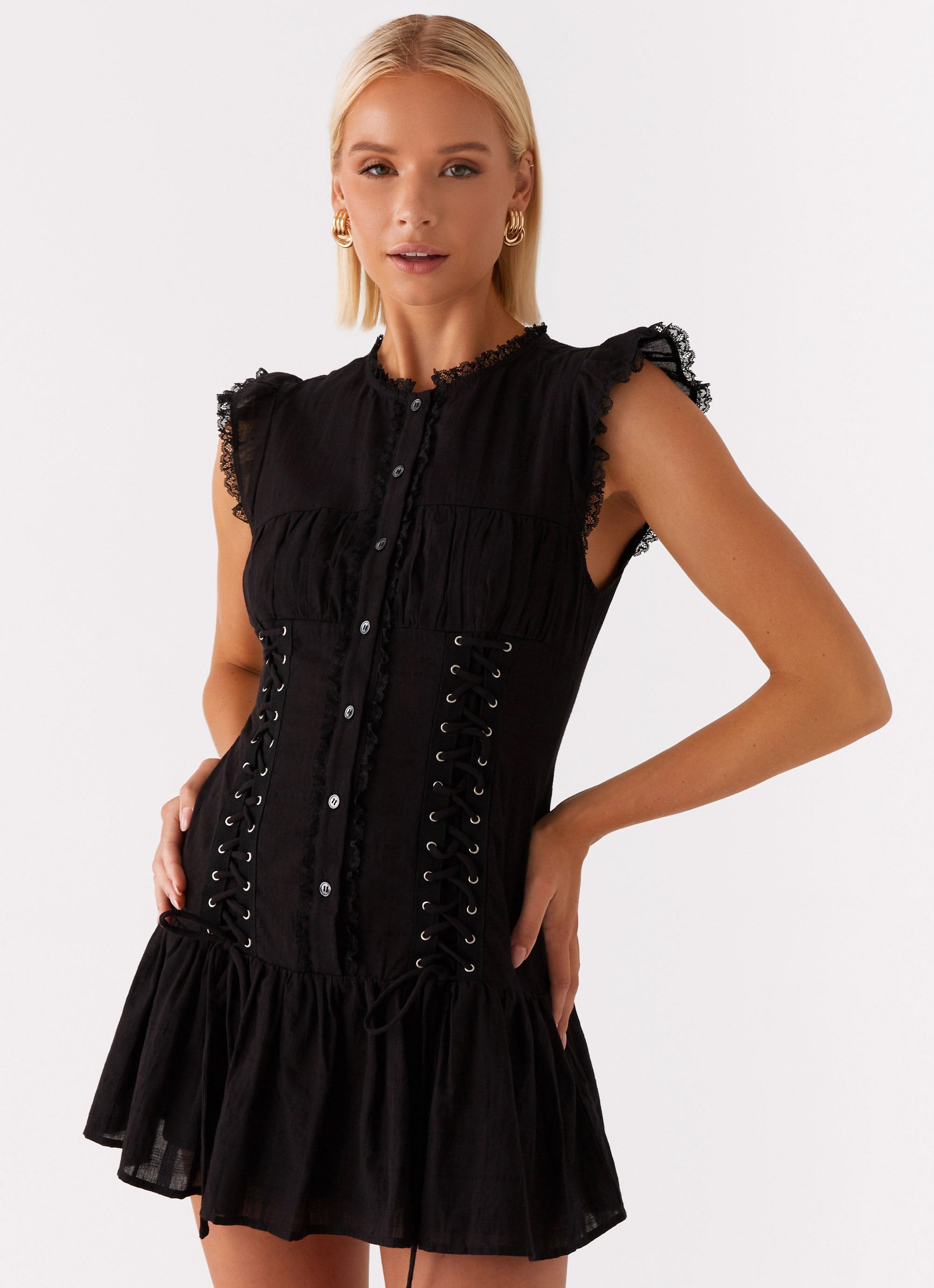 Beside Me Mini Dress - Black-Sunny Prom. All rights reserved.