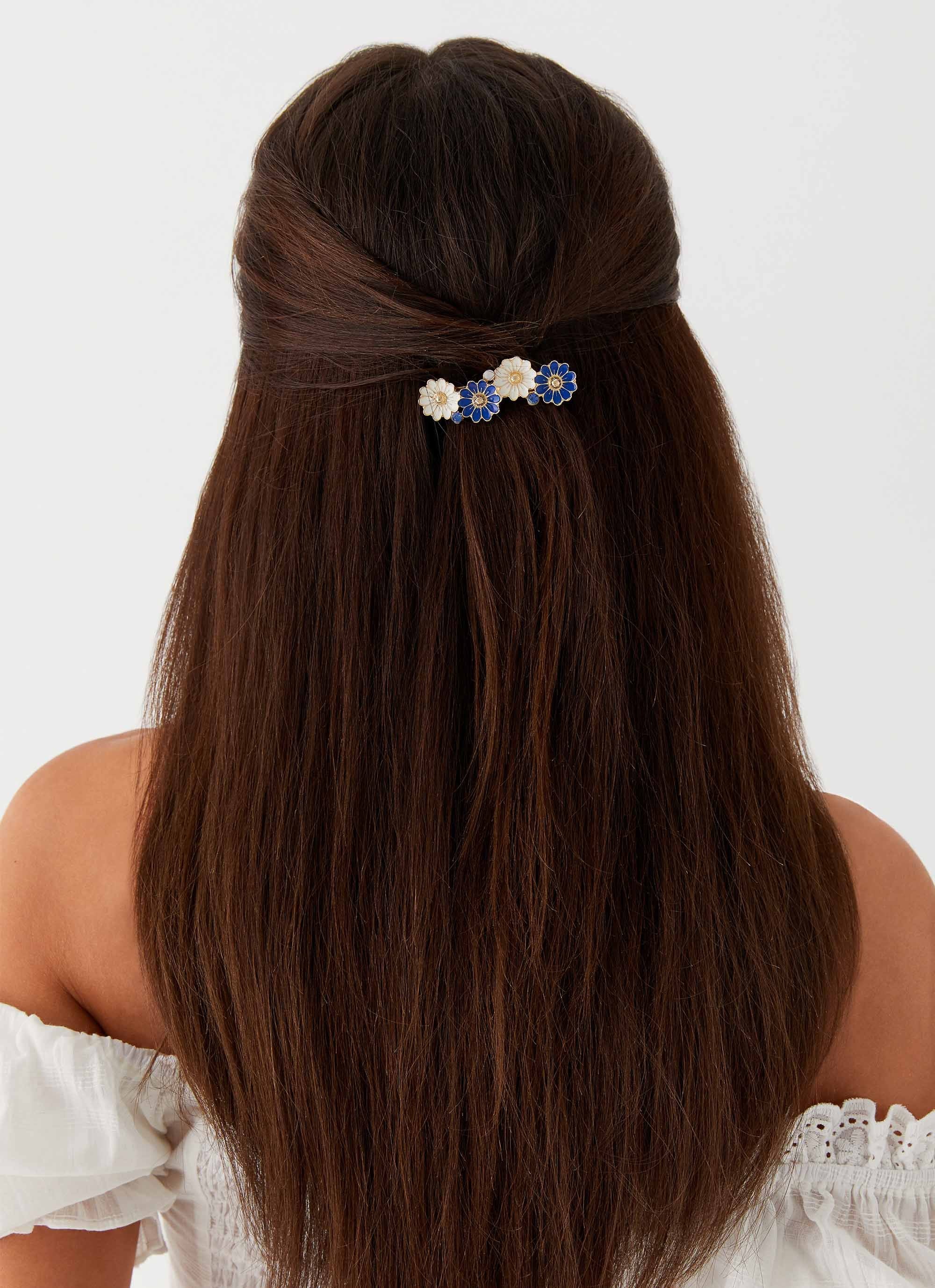Blue Skies Hair Clip - Blue-Sunny Prom. All rights reserved.