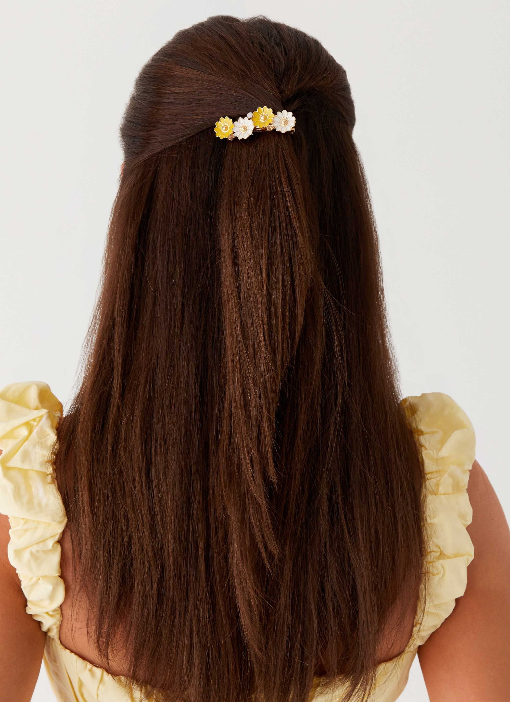 Blue Skies Hair Clip - Yellow-Sunny Prom. All rights reserved.