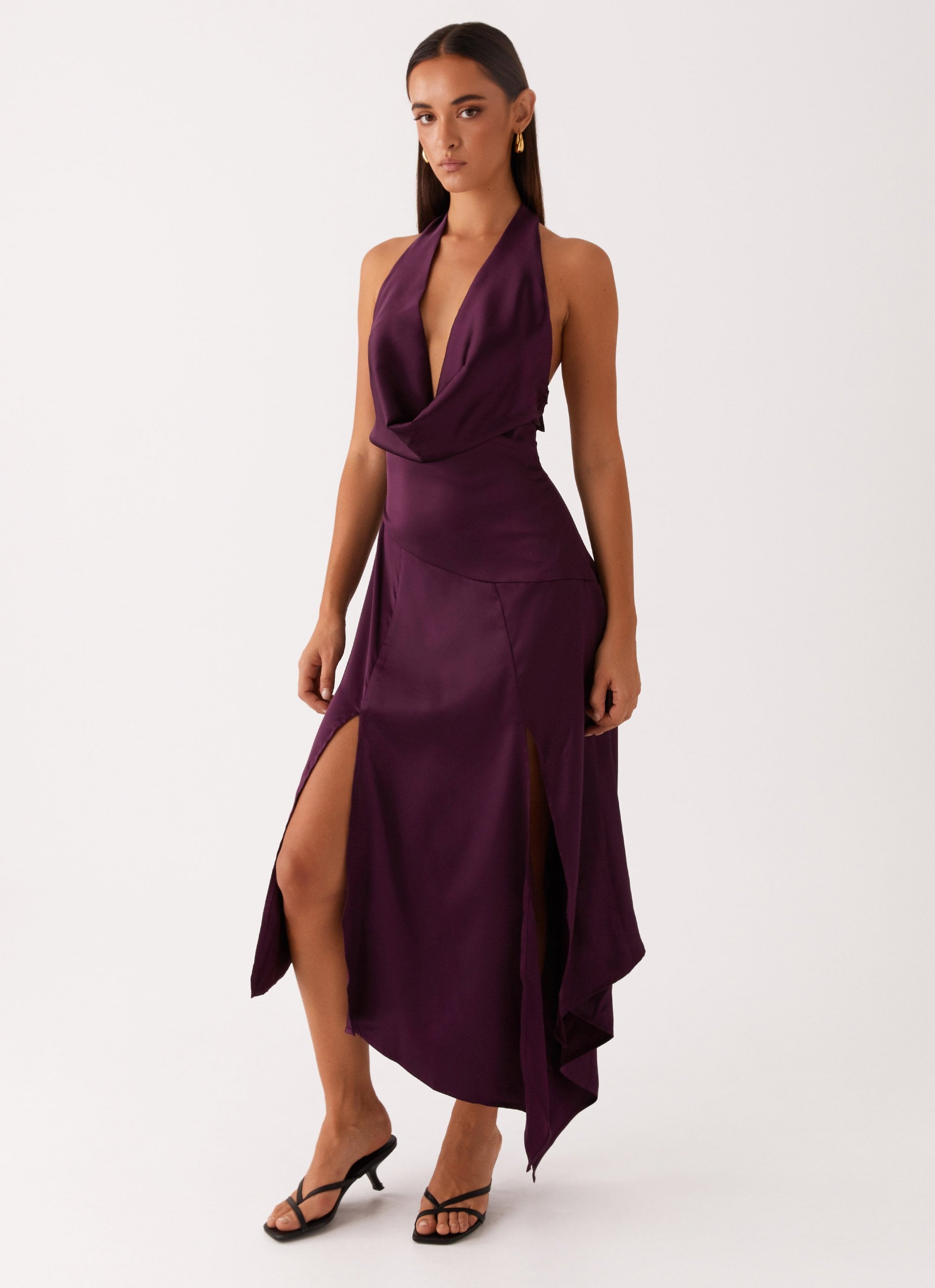 Boulevard Midi Dress - Plum-Sunny Prom. All rights reserved.