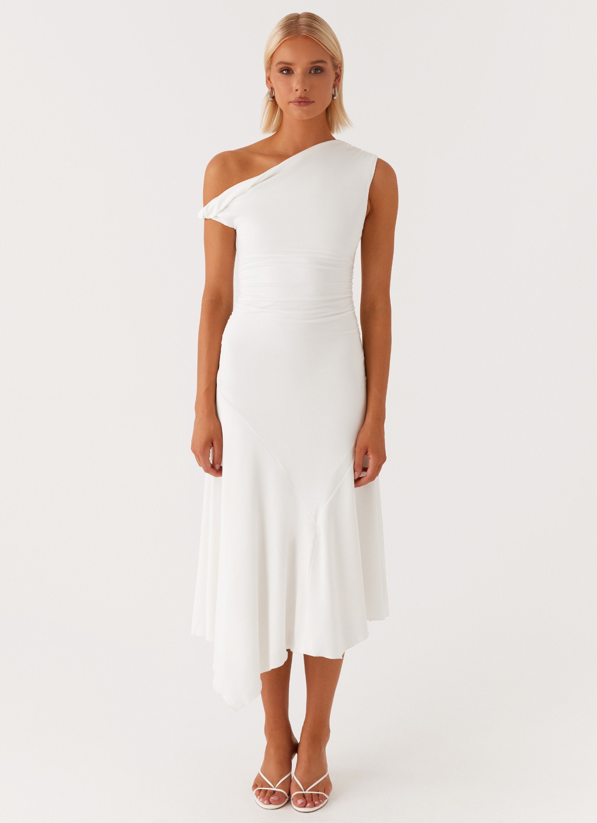 Byron Midi Dress - White-Sunny Prom. All rights reserved.