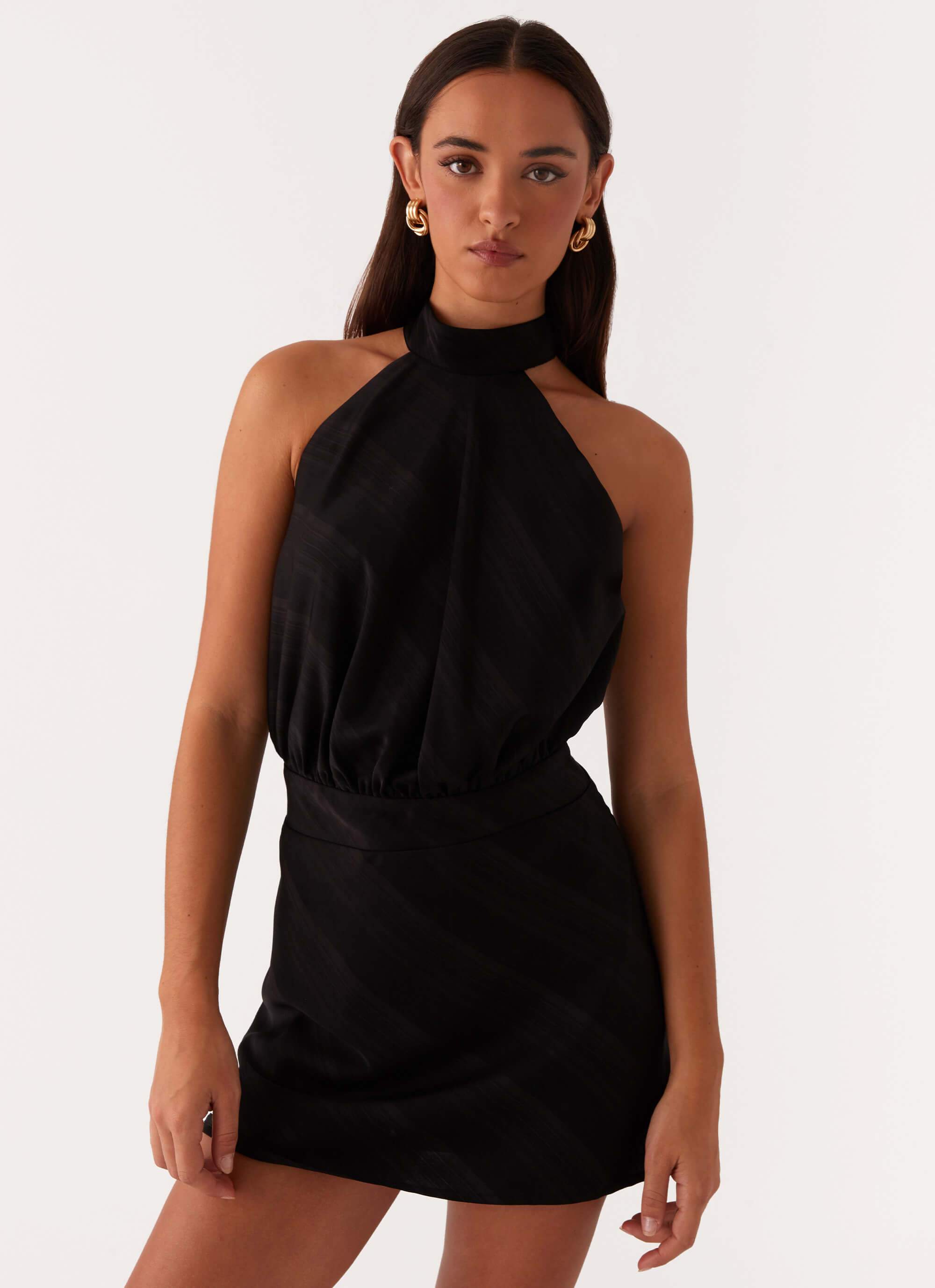 Camera Shy Mini Dress - Black-Sunny Prom. All rights reserved.