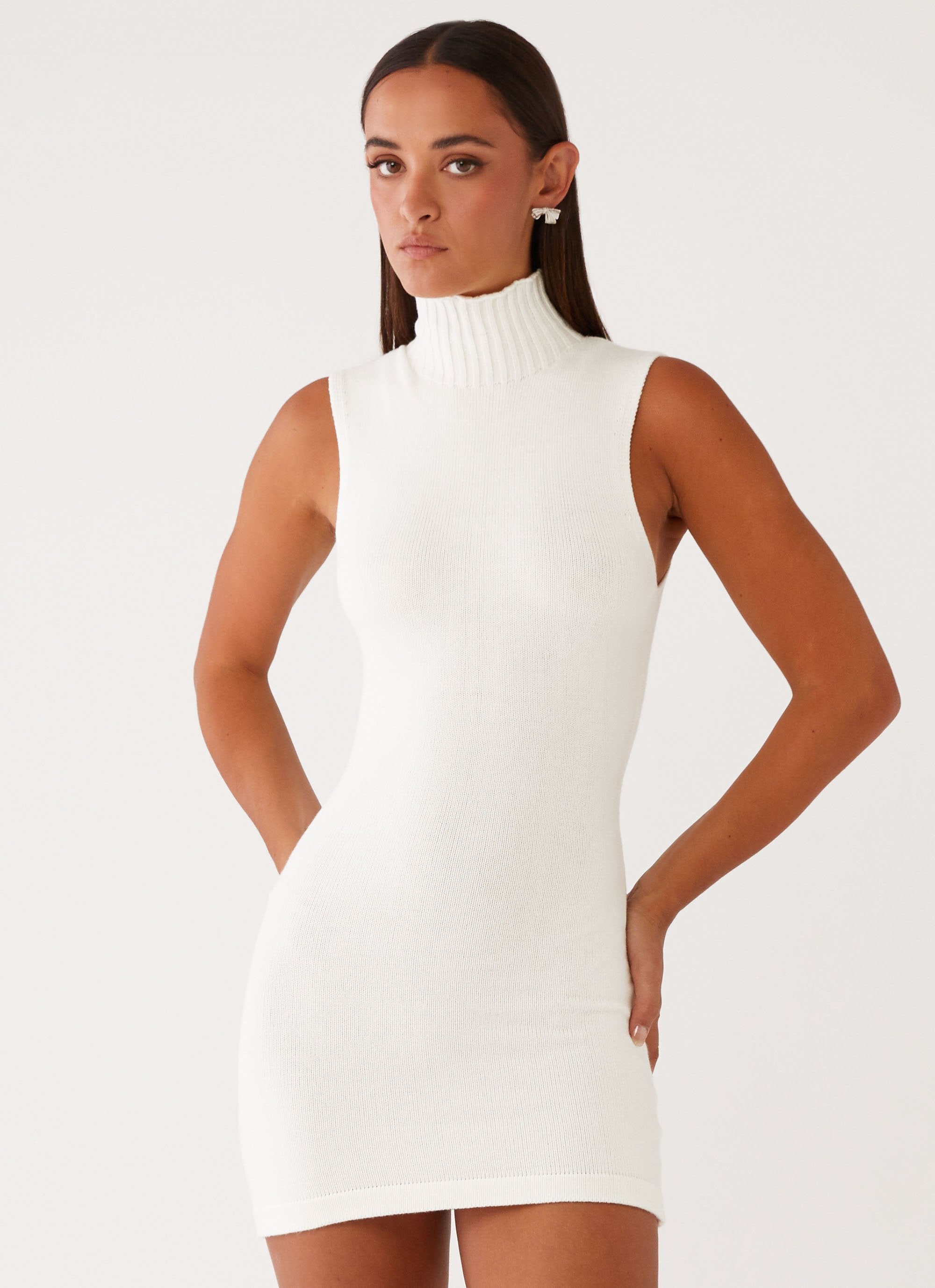 Cece Mini Dress - Ivory-Sunny Prom. All rights reserved.