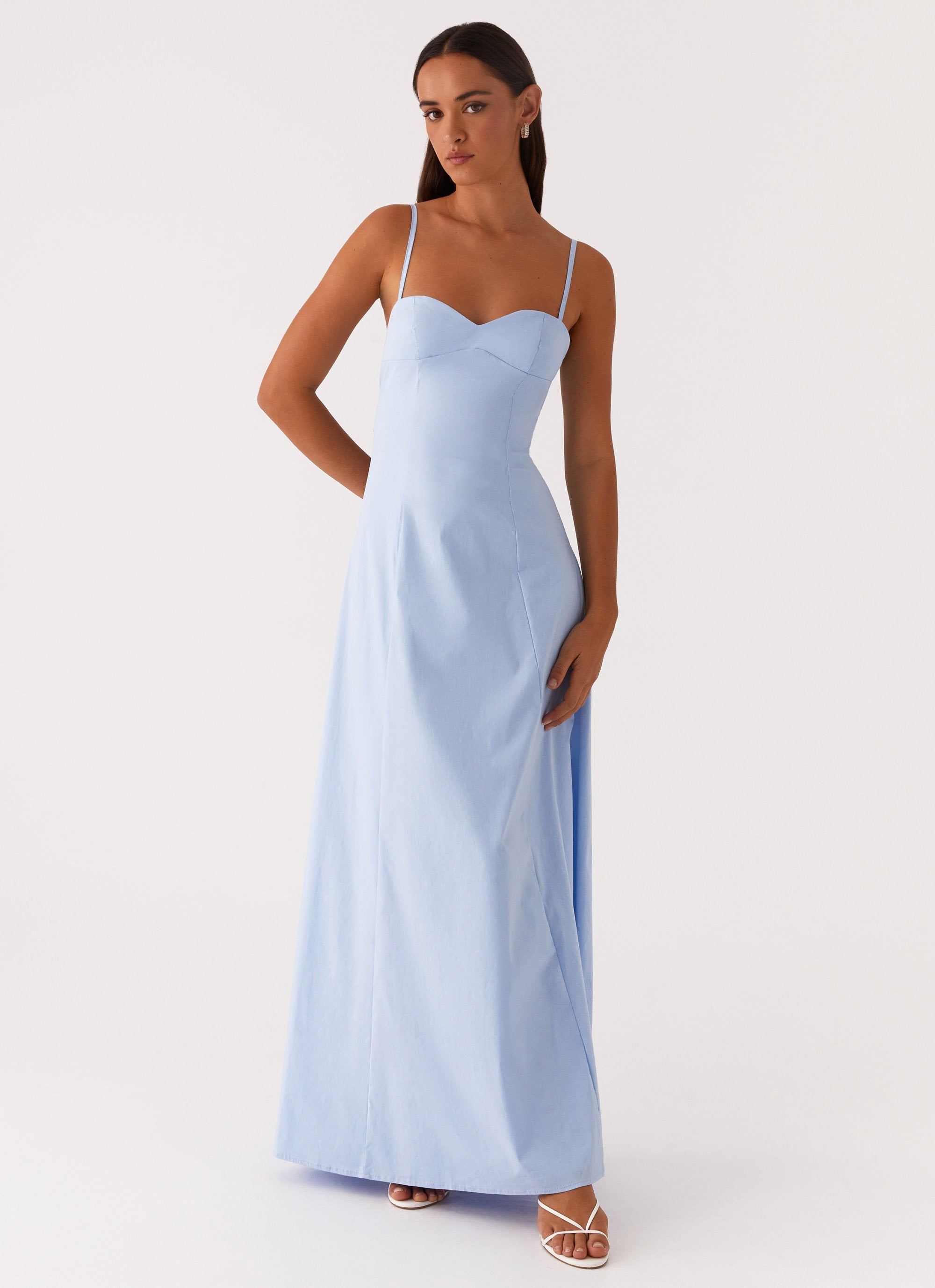 Clear As Day Maxi Dress - Blue-Sunny Prom. All rights reserved.