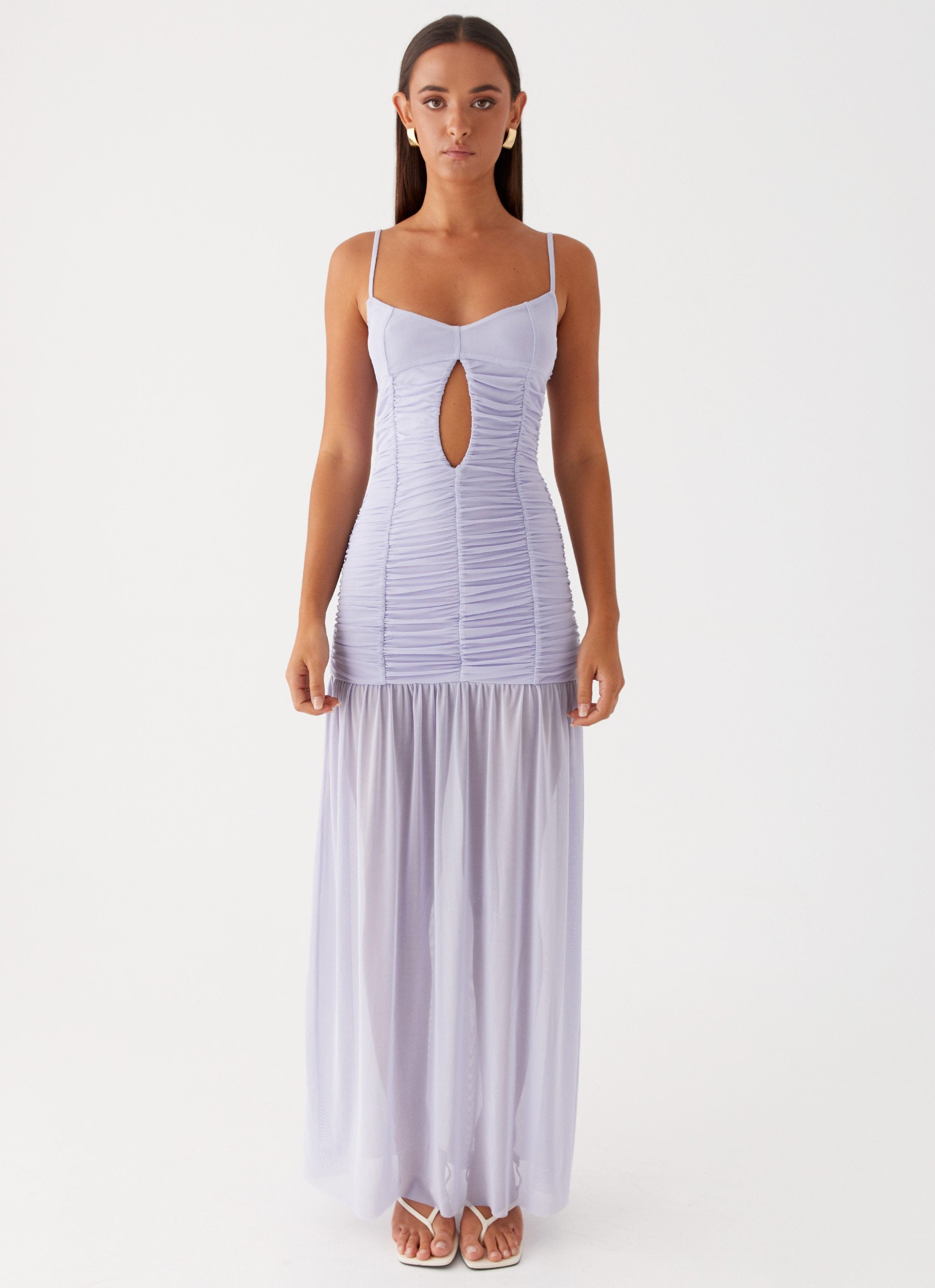 Constance Mesh Maxi Dress - Lavender-Sunny Prom. All rights reserved.