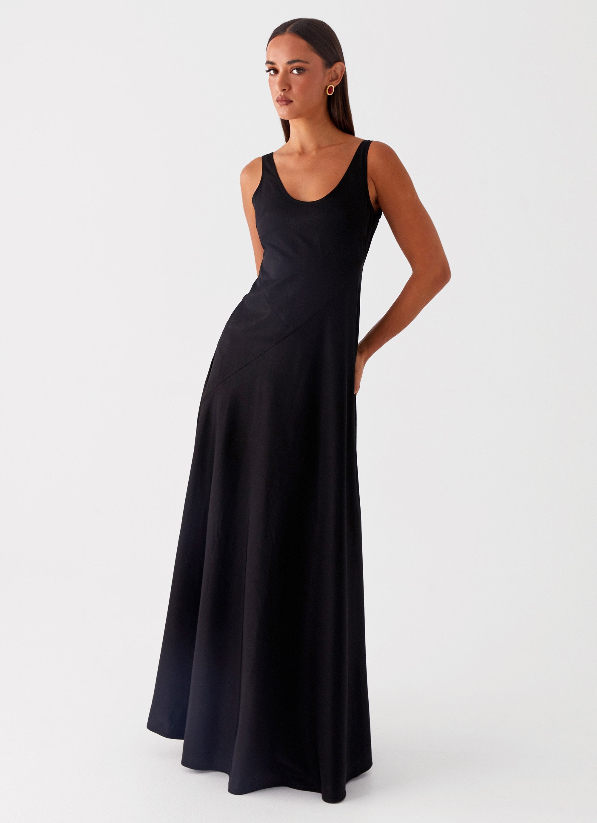 Cosma Maxi Dress - Black-Sunny Prom. All rights reserved.